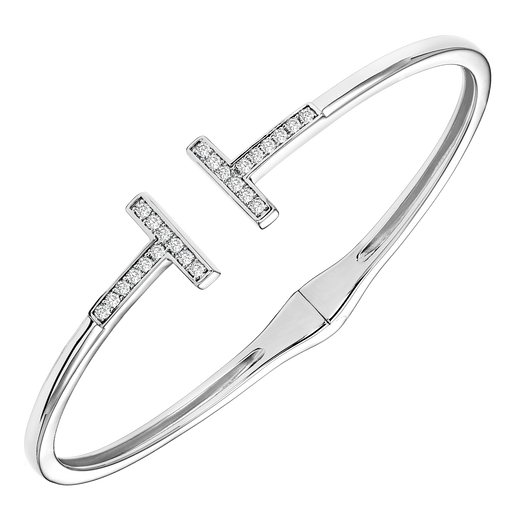 Sterling Silver CZ Bangle - Style #FB1156