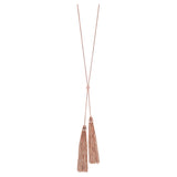 Silver Y-Necklace with Tassels