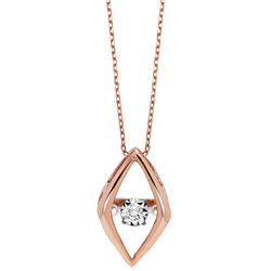 Pink Gold Diamond ROL Pendant