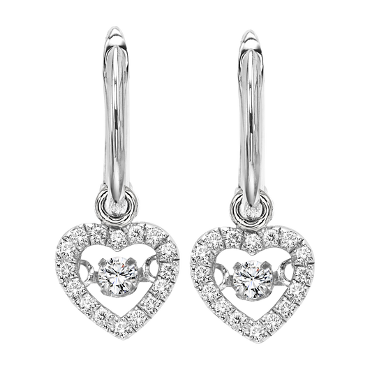 10K Diamond ROL Earrings 1/5 ctw