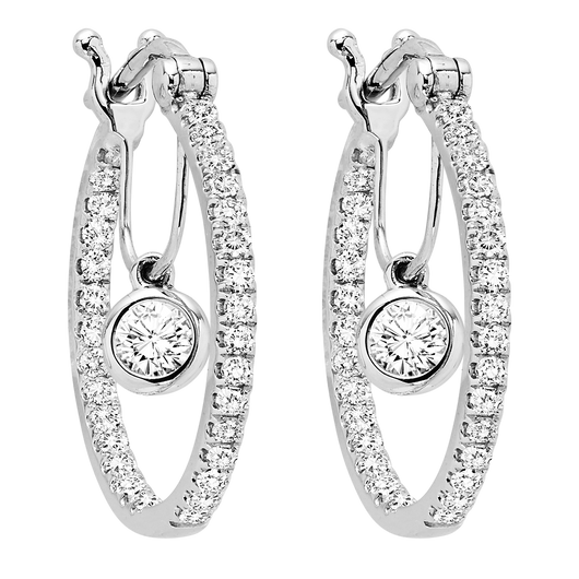 14KW Diamond Earrings